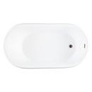 Signature Hardware White 66 x 34-1/2 in. Freestanding Bathtub with End Drain 