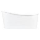 Signature Hardware White 66 x 34-1/2 in. Freestanding Bathtub with End Drain 
