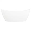 Signature Hardware White 72 x 28-1/4 in. Freestanding Bathtub with Center Drain 