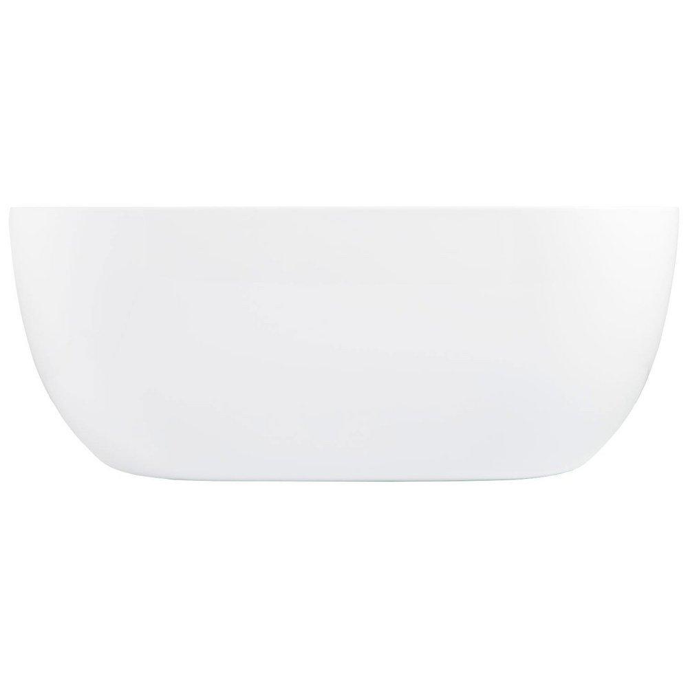 Signature Hardware White 64-3/4 x 29-1/2 in. Freestanding Bathtub with Offset Drain 