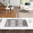 Rene Sinks Brushed Satin 31-1/8 x 20 in. 4 Hole Stainless Steel 1 Bowl Drop-in Kitchen Sink 