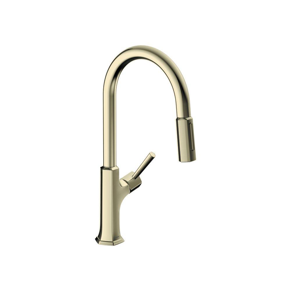 Hansgrohe Polished Nickel Single Handle Pull Down Kitchen Faucet 