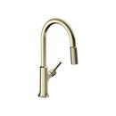 Single Handle Pull Down Kitchen Faucet in Polished Nickel