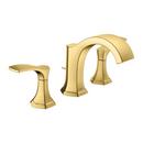 Two Handle Widespread Bathroom Sink Faucet in Brushed Gold Optic