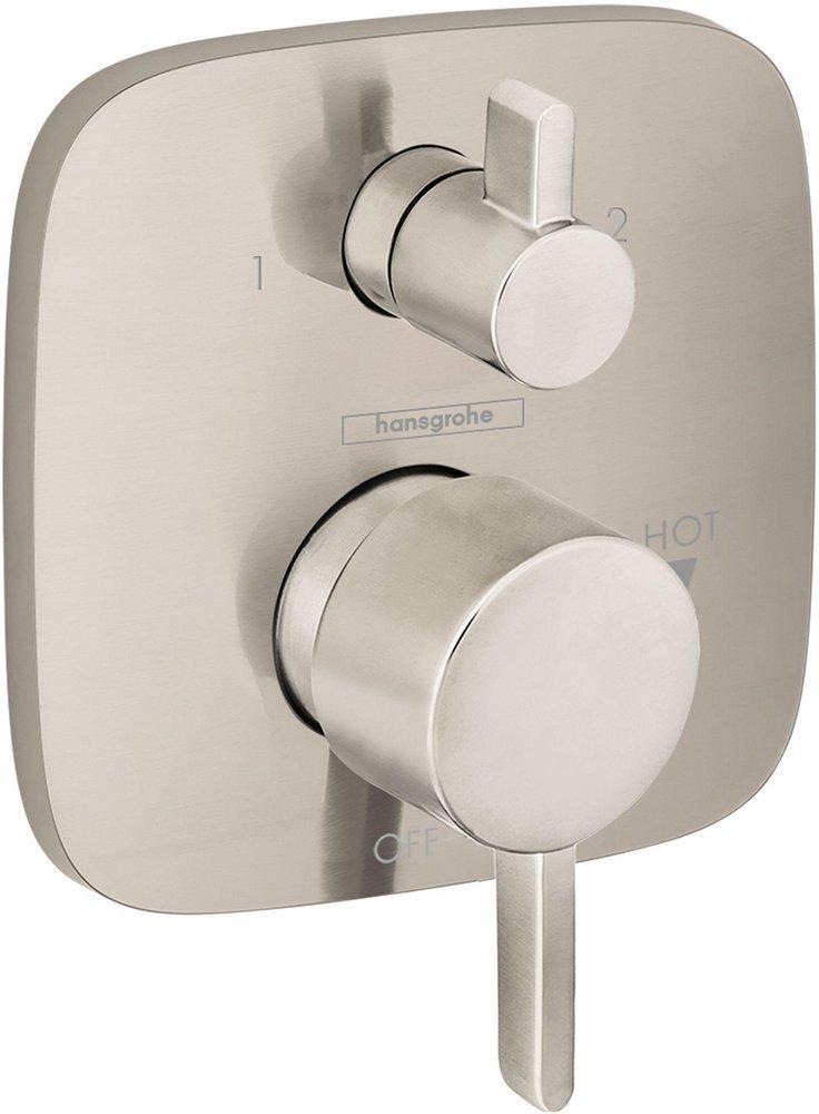 Hansgrohe Brushed Nickel Two Handle Dual Function Bathtub & Shower Faucet (Trim Only) 