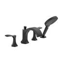 Two Handle Tub Filler in Matte Black (Trim Only)