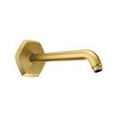 1/2 in. NPT Brass Shower Arm in Brushed Gold Optic
