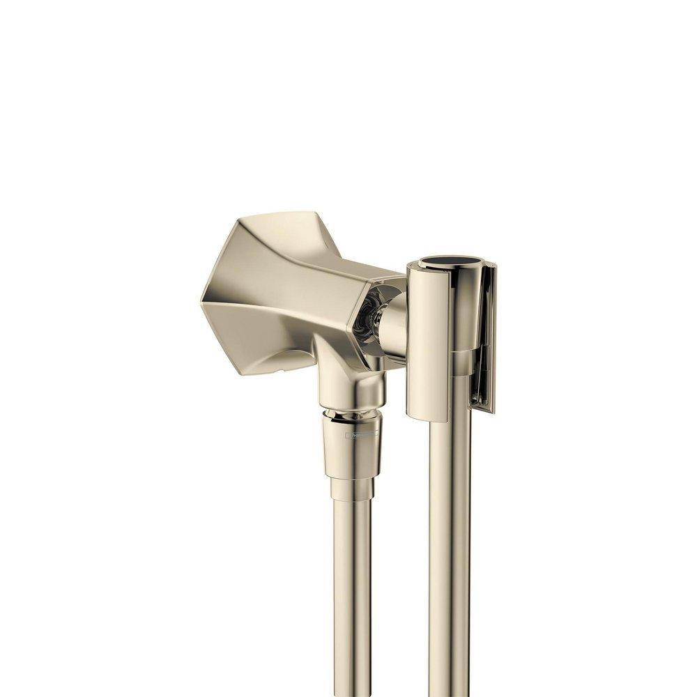 Hansgrohe Polished Nickel 1/2 in. NPT Metal Hand Shower Holder 