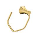 Specialty Open Towel Ring in Brushed Gold Optic
