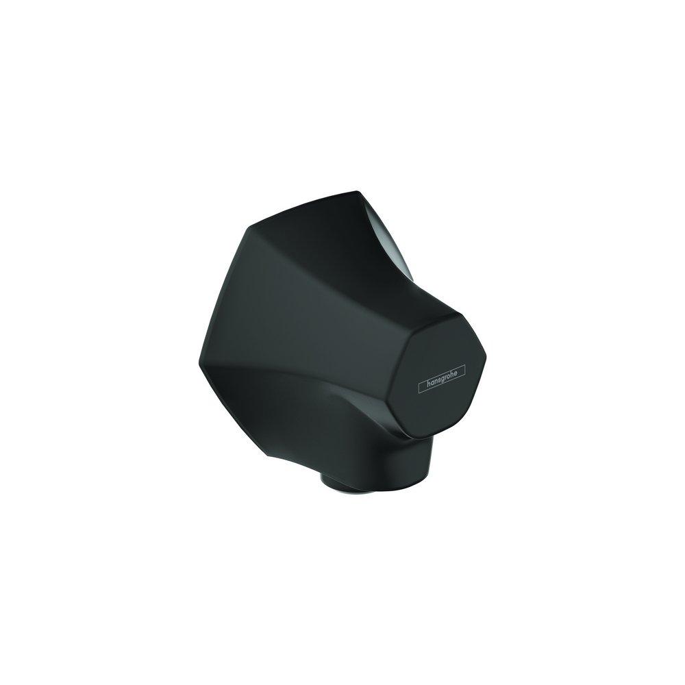Hansgrohe Matte Black 1/2 in. NPT Metal Wall Outlet 