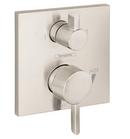 Two Handle Pressure Balancing Valve Trim in Brushed Nickel