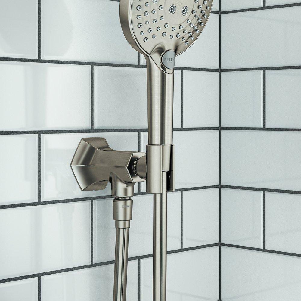 Hansgrohe Brushed Nickel 1/2 in. NPT Metal Hand Shower Holder 
