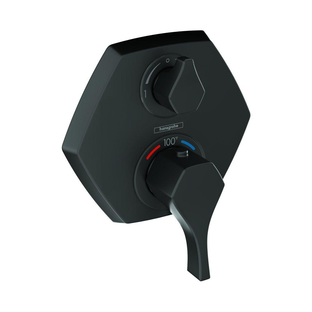 Hansgrohe Matte Black Two Handle Bathtub & Shower Faucet (Trim Only) 