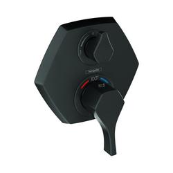 Two Handle Thermostatic Valve Trim in Matte Black