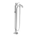 Single Handle Lever Floor Mount Filler in Chrome (Trim Only)