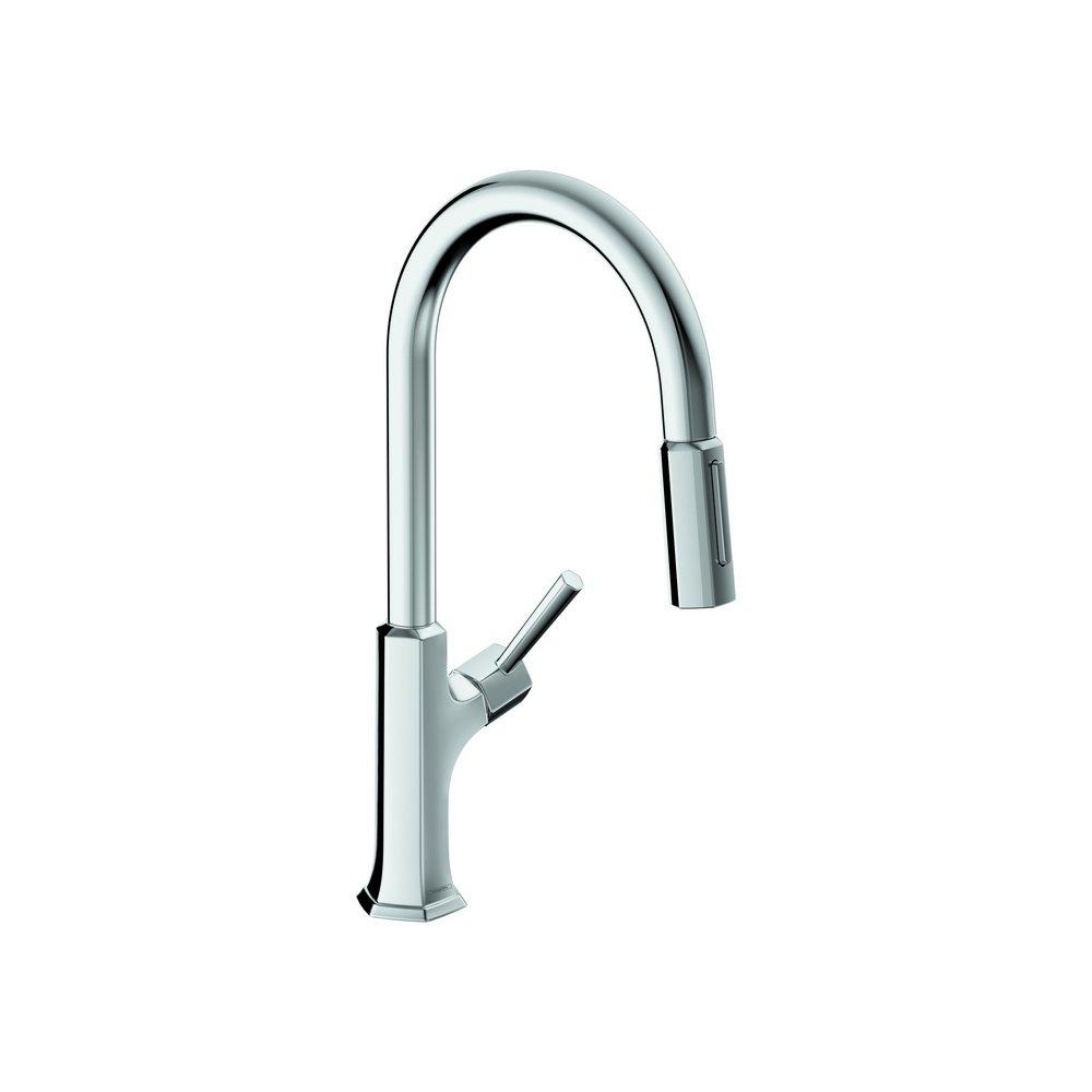 Hansgrohe Chrome Single Handle Pull Down Kitchen Faucet 