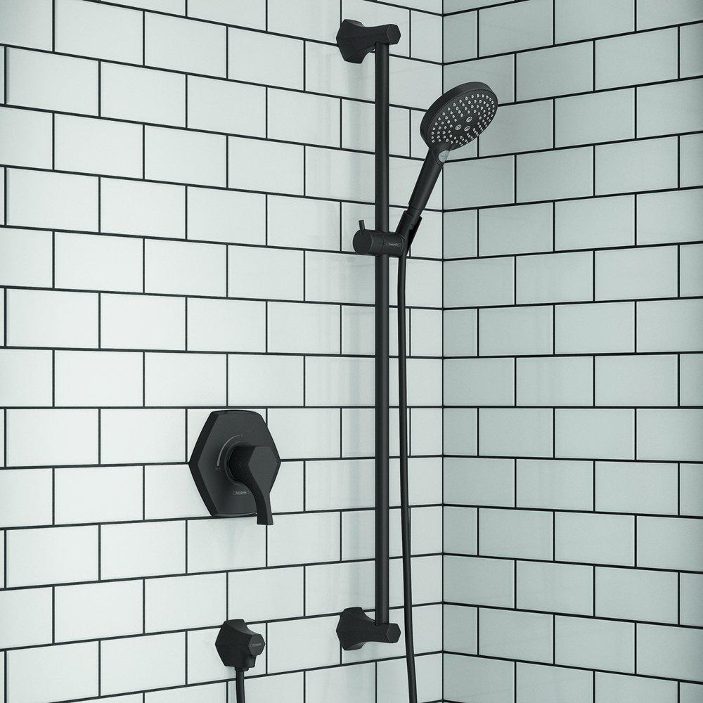 Hansgrohe Matte Black 38-5/8 in. Shower Rail 