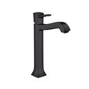 Hansgrohe Matte Black Single Handle Monoblock Bathroom Sink Faucet 