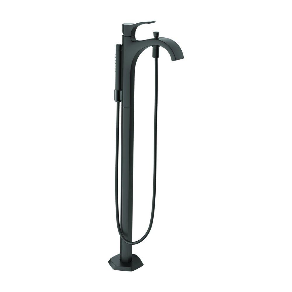 Hansgrohe Matte Black Single Handle Lever Floor Mount Filler (Trim Only) 