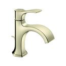 Single Handle Monoblock Bathroom Sink Faucet in Brushed Nickel