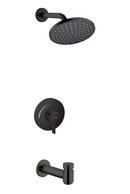 One Handle Single Function Bathtub & Shower Faucet in Matte Black (Trim Only)