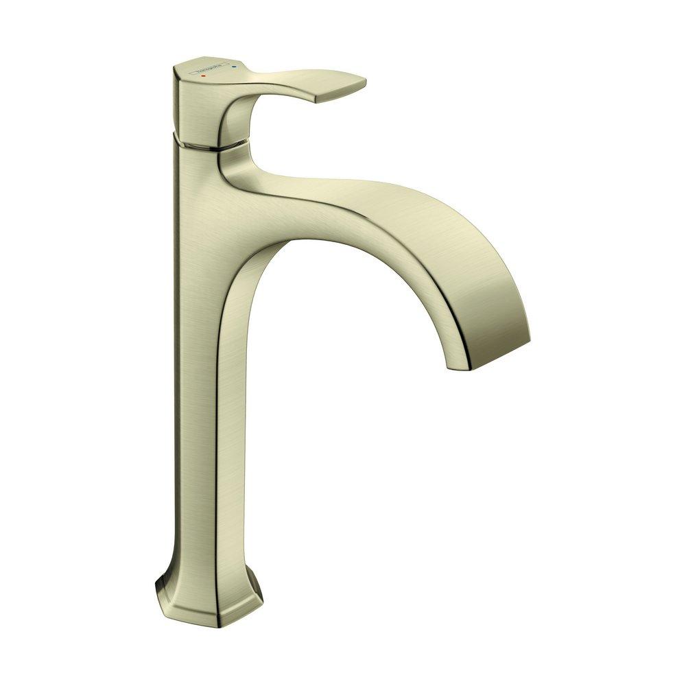 Hansgrohe Brushed Nickel Single Handle Bathroom Sink Faucet Lever Handle 