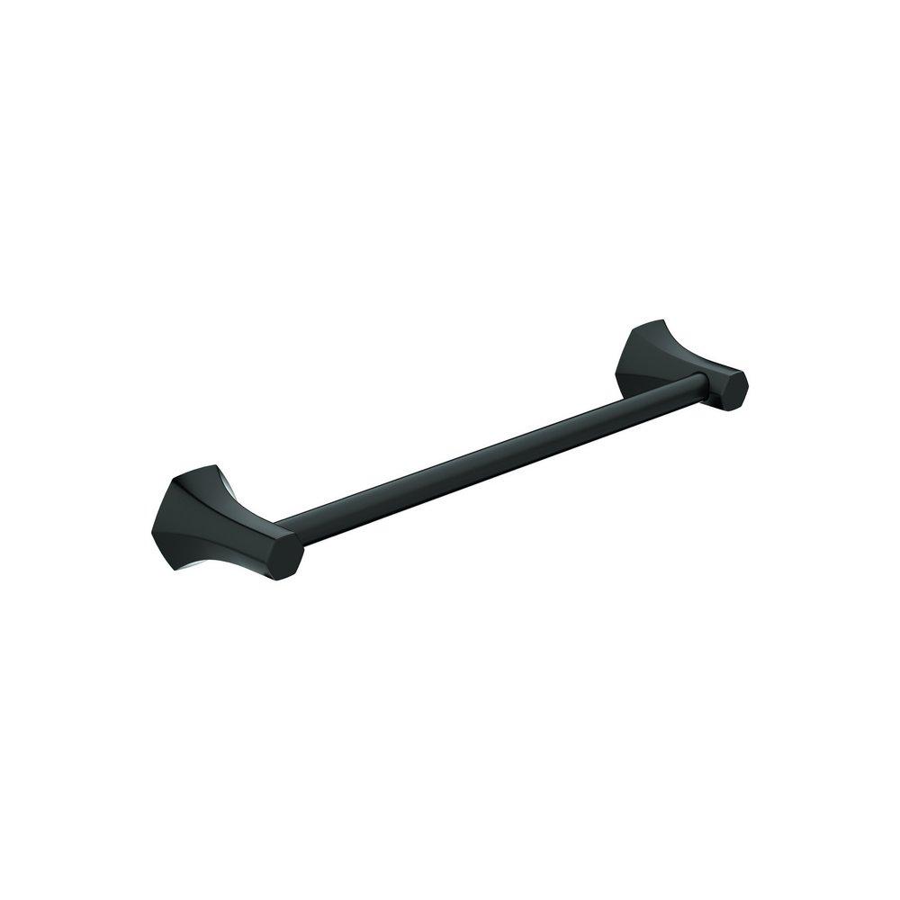 Hansgrohe Matte Black 18 in. Towel Bar 