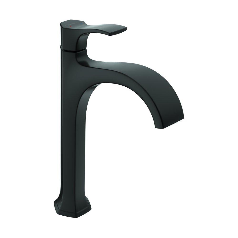 Hansgrohe Matte Black Single Handle Bathroom Sink Faucet Lever Handle 
