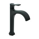 Single Handle Monoblock Bathroom Sink Faucet in Matte Black