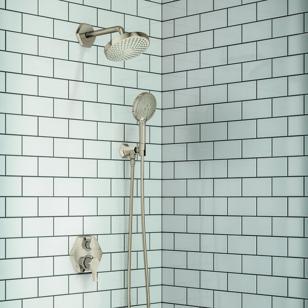 Hansgrohe Polished Nickel 1/2 in. NPT Brass Shower Arm 