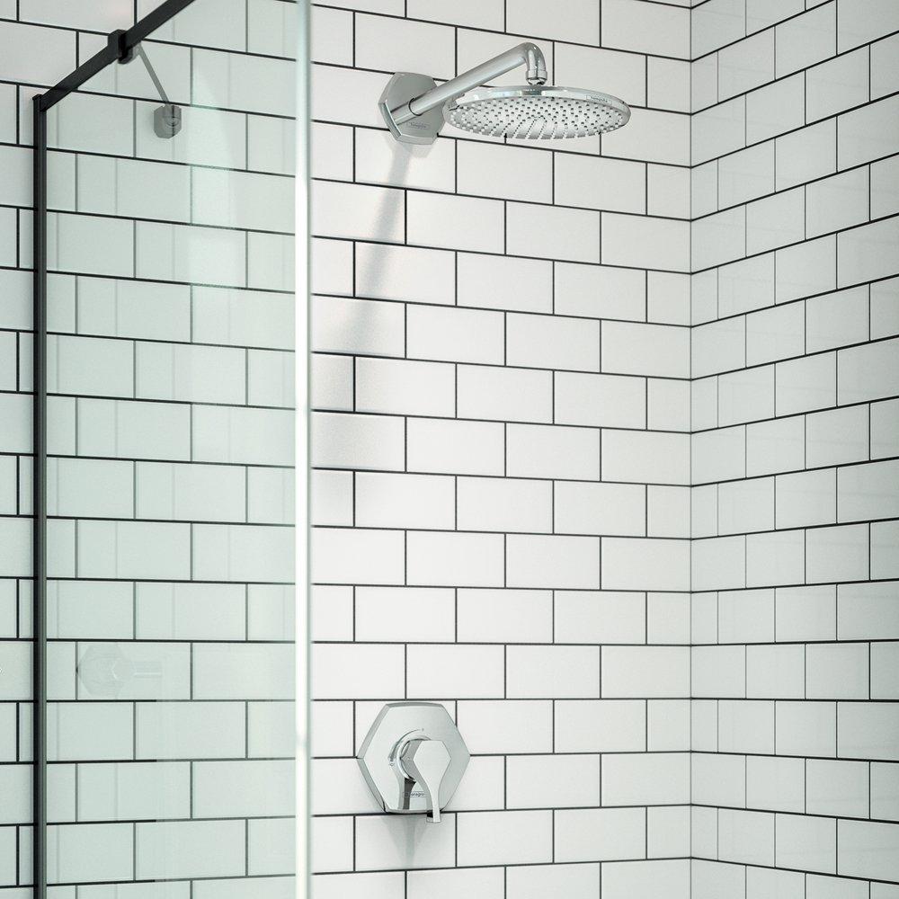 Hansgrohe Chrome 1/2 x 15-19/50 in. NPT Brass Shower Arm 