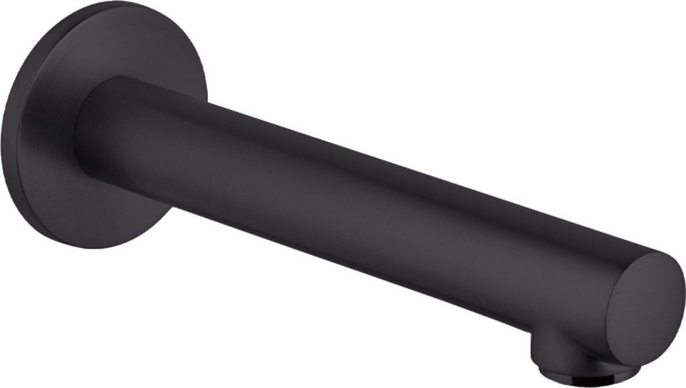 Hansgrohe Matte Black 1/2 x 7-1/2 in. NPT Solid Brass Tub Spout 