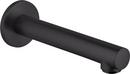 Hansgrohe Matte Black 1/2 x 7-1/2 in. NPT Solid Brass Tub Spout 
