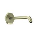 1/2 in. NPT Brass Shower Arm in Brushed Nickel