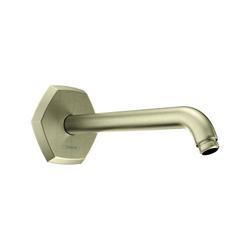 1/2 in. NPT Brass Shower Arm in Brushed Nickel