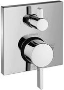 Two Handle Pressure Balancing Valve Trim with Integrated Diverter in Chrome