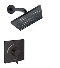 One Handle Single Function Shower Faucet in Matte Black (Trim Only)
