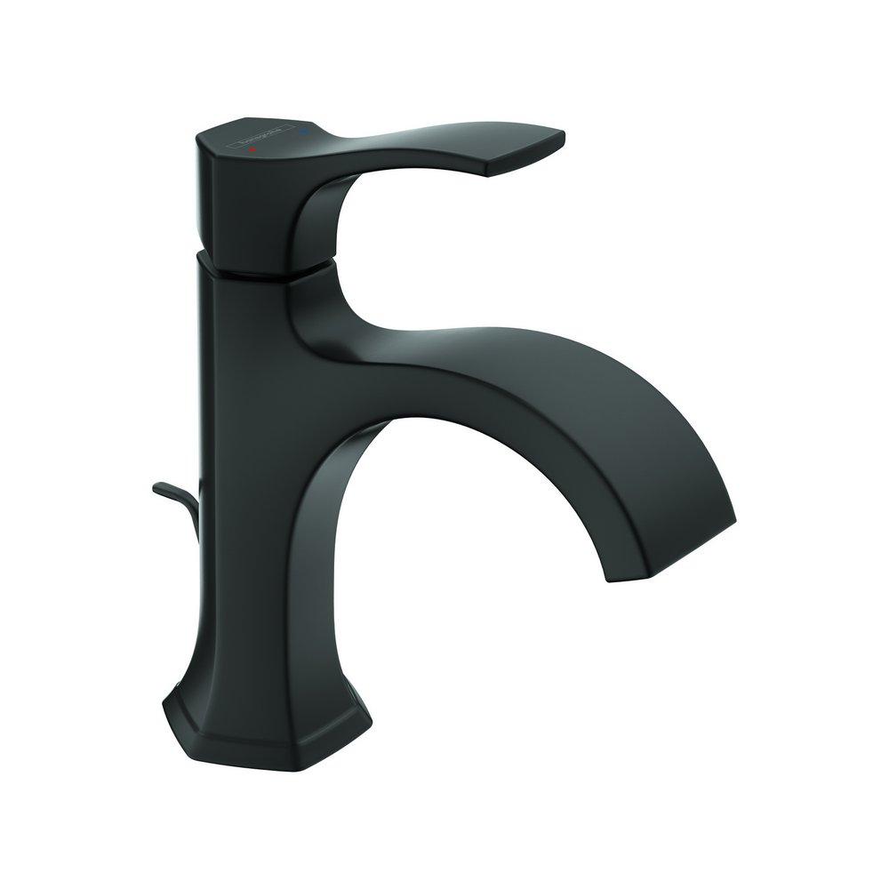 Hansgrohe Matte Black Single Handle Bathroom Sink Faucet Lever Handle 