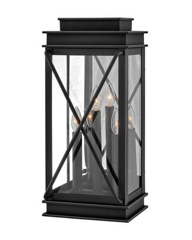 Hinkley Museum Black 60W 1-Light 22 in. Outdoor Wall Sconce 
