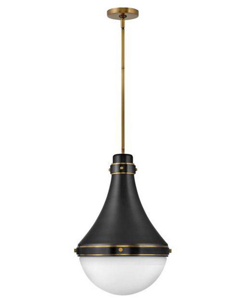 Hinkley Black 100W 1-Light Medium E-26 LED Pendant 