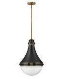 100W 1-Light Medium E-26 LED Pendant in Black