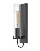 12W 1-Light 16-3/10 in. Wall Sconce in Black