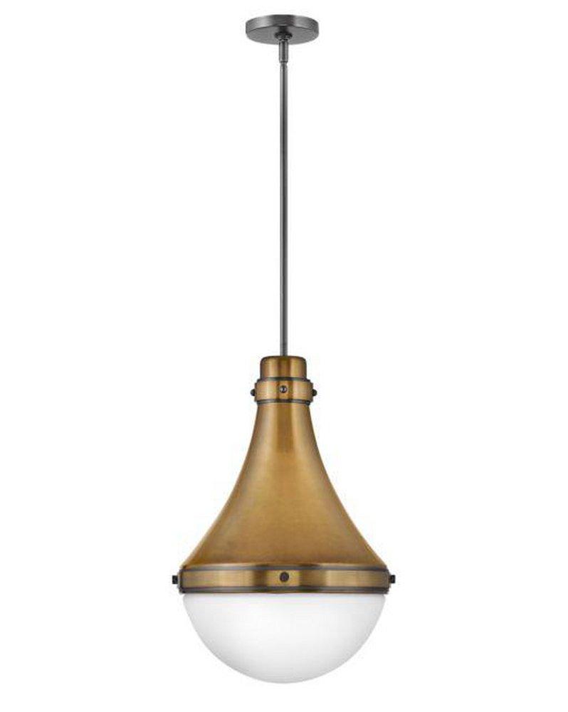 Hinkley Heritage Brass 100W 1-Light Medium E-26 LED Pendant 