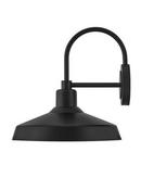 100W 1-Light 16-1/2 in. Outdoor Wall Sconce in Black