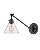 10W 1-Light 10-3/10 in. Wall Sconce in Black