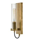 100W 1-Light 16-1/4 in. Heritage Brass Wall Sconce