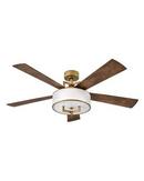 56 in. 5-Blade Indoor Ceiling Fan in Heritage Brass