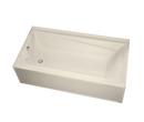 MAAX White 71-7/8 x 42 in. Soaker Alcove Bathtub with Left Drain 