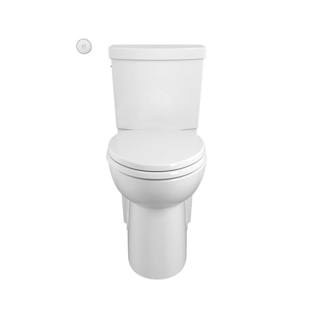 American Standard White 1.28 gpf Elongated Floor Mount Two Piece Toilet 