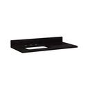 Signature Hardware Absolute Black 43 x 22 in. Single Bowl Granite Vanity Top 
